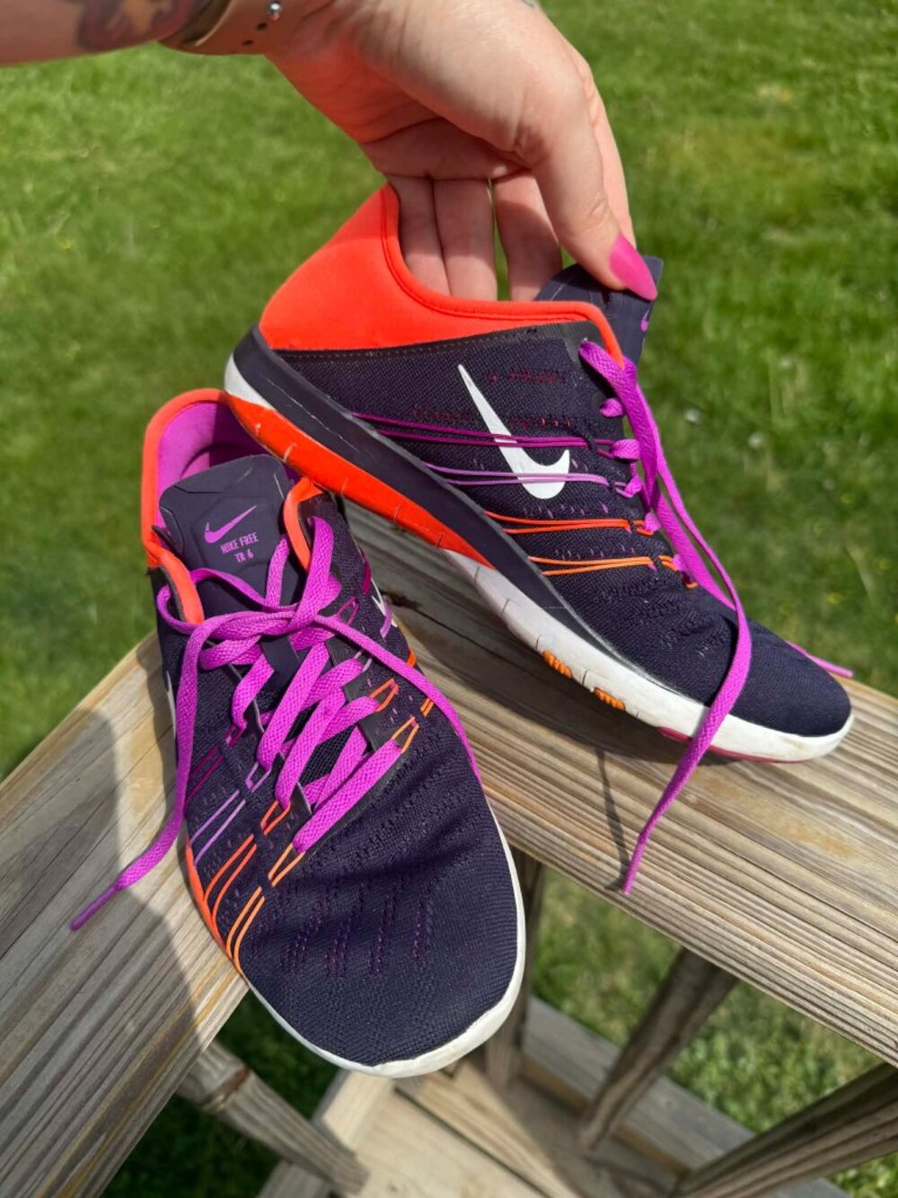 Nike Free TR 6 Women 7.5 Y2K Athleisure Gymcore Running Sneaker 3128